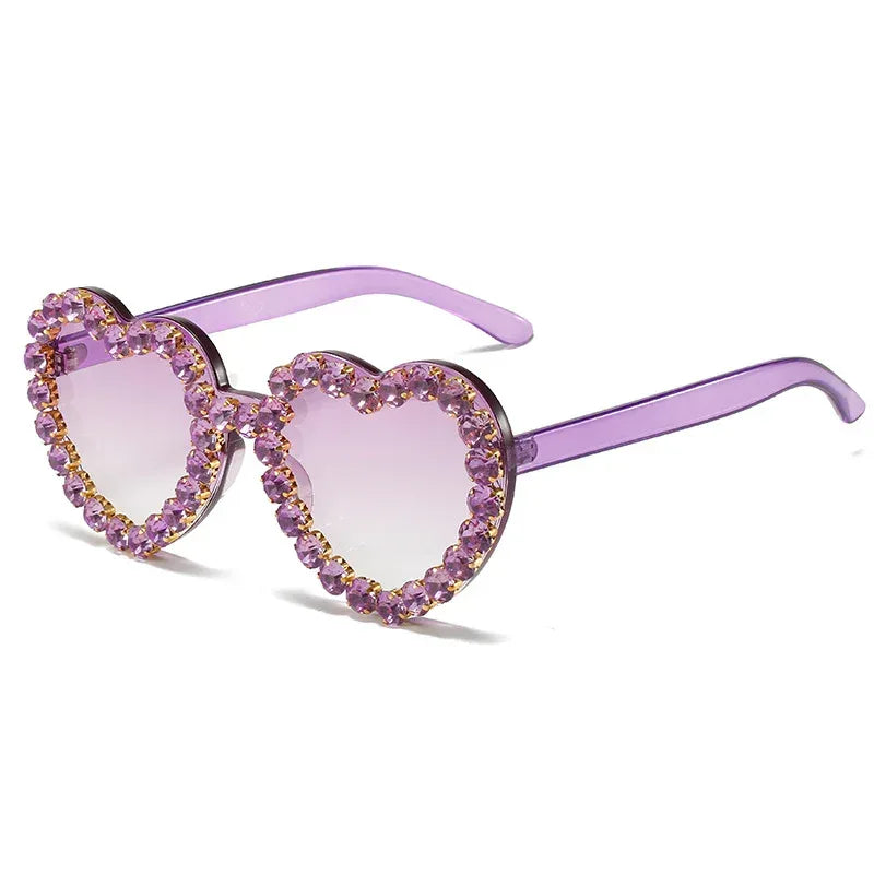 Peach Heart Sunglasses For Women - Viexta