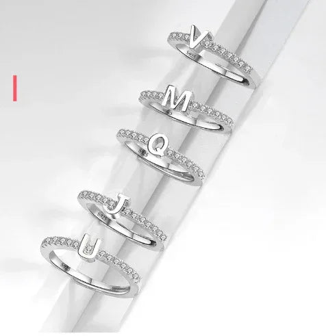 s925-sterling-silver-micro-inlaid-letters-ring - Viexta