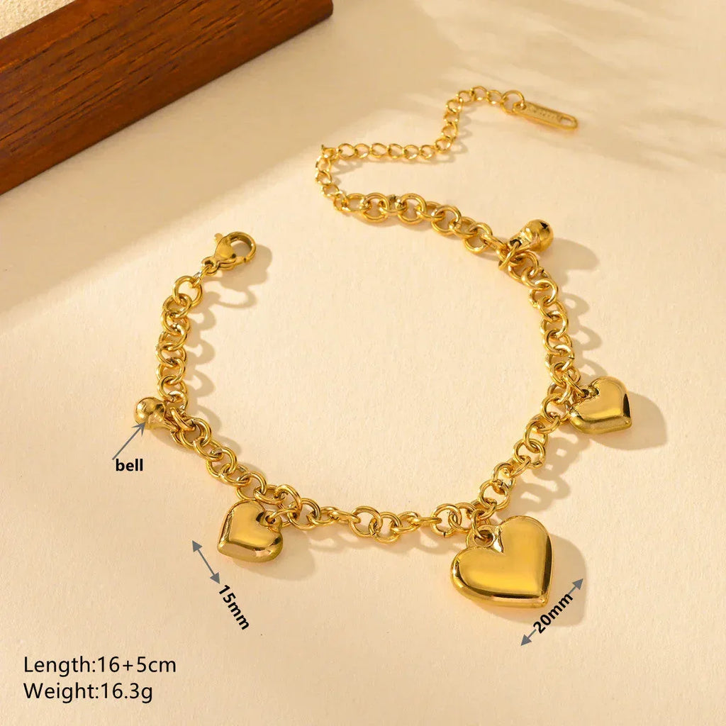 titanium-steel-heart-bracelet - Viexta