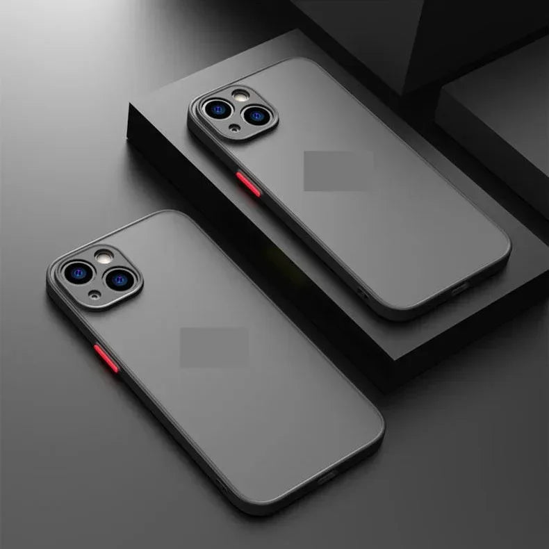 fine-hole-all-inclusive-frosted-contrast-iphone-case - Viexta