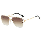 Fashion Simple Retro Square Sunglasses - Viexta