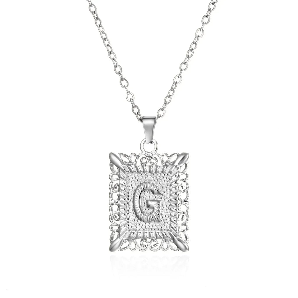 stainless-steel-initial-necklace - Viexta