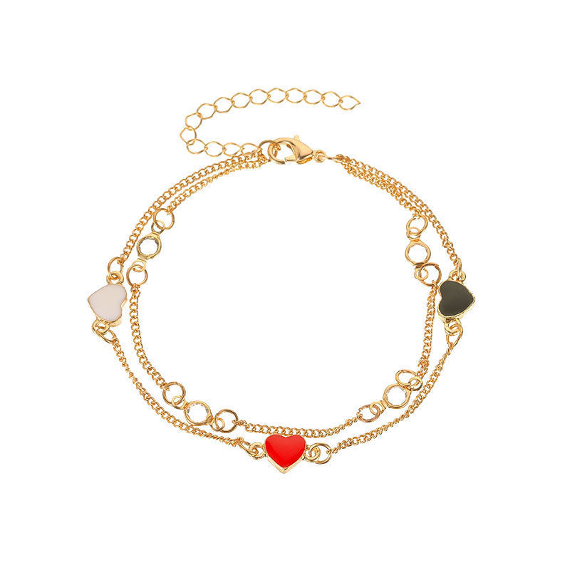 18k French Double-layer Bracelet For Women