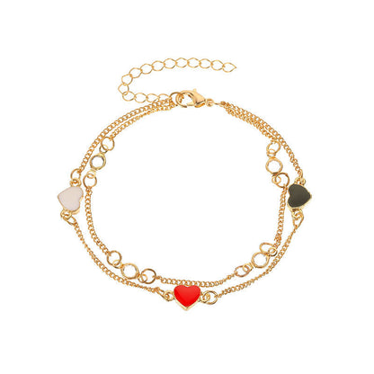 18k French Double-layer Bracelet For Women