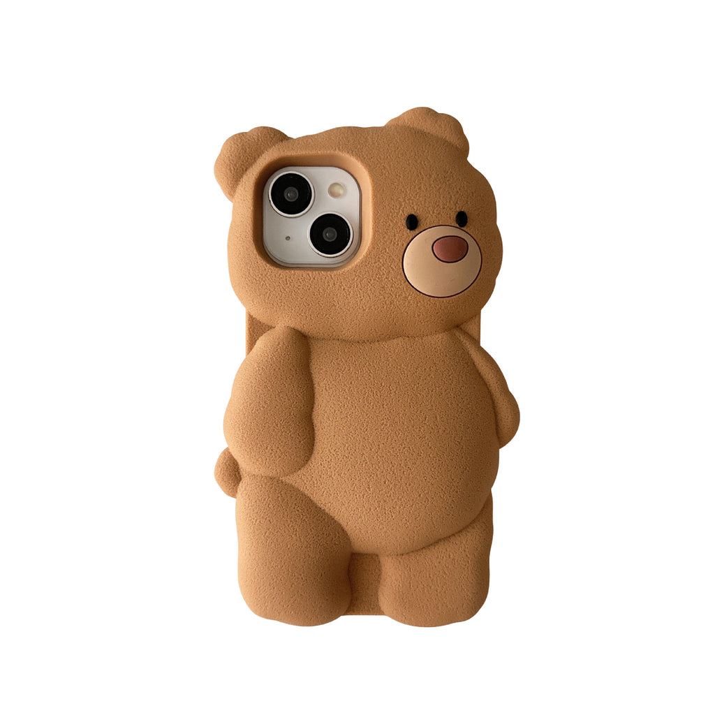 Funny Cartoon Brown Bear iPhone Case