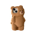 Funny Cartoon Brown Bear iPhone Case