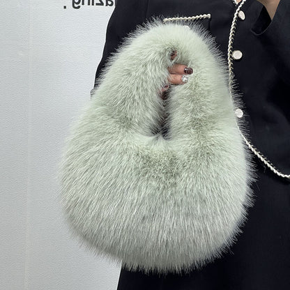 Portable Fur Bag Fall Winter Popular High-grade Niche