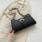 Women's Fashion Simple Chain Fashion Bag Shoulder Bag Casual Trend Crossbody Small Square Bag - Viexta