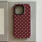 Red Polka-dot iPhone Case - Viexta