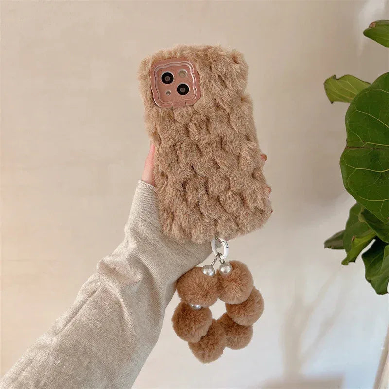 plush-chain-iphone-huawei-case - Viexta