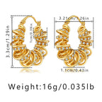Spring Winding Design Earrings - Viexta