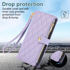 Diamond Chanel's Style Zipper Crossbody Rope iPhone Case - Viexta