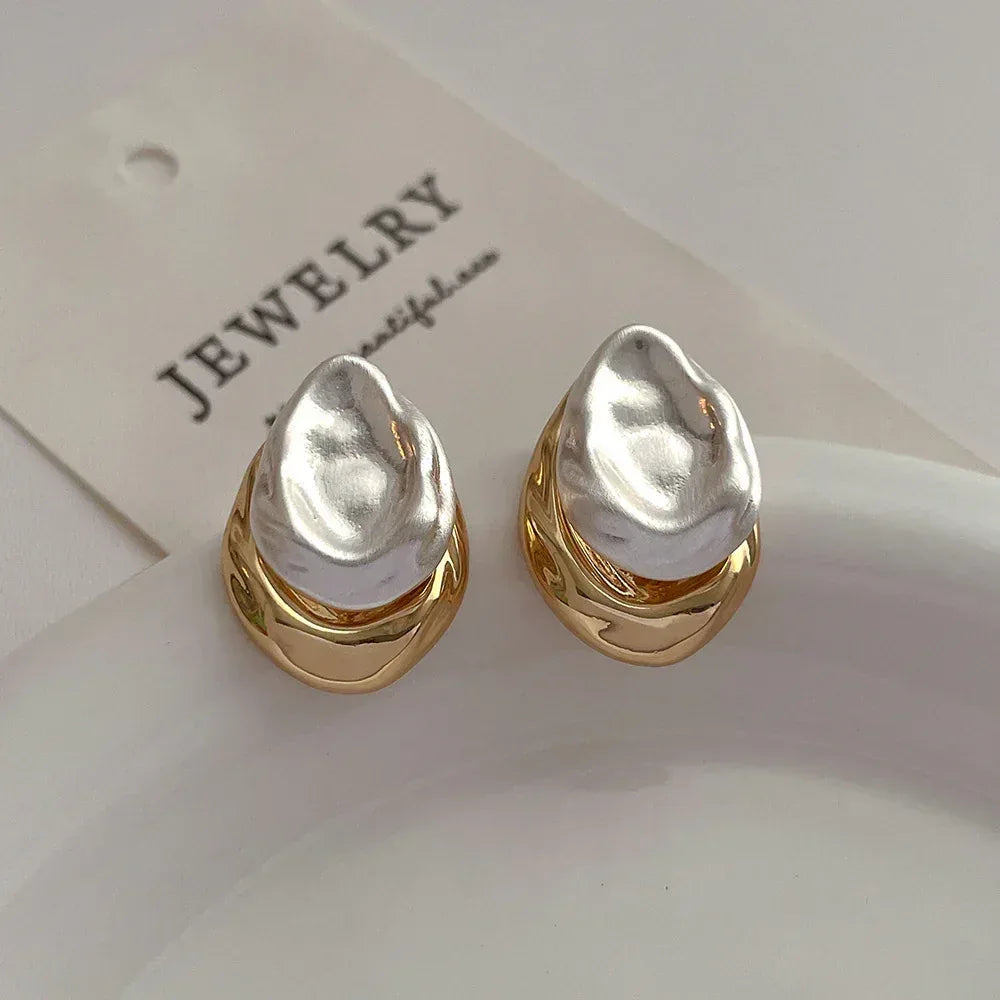 Front And Rear Wear Water Drop Ear Studs - Viexta