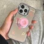 Mirror Button Bracket iPhone Case - Viexta