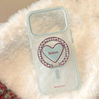 Blue And Red Striped iPhone Case With A Magnetic Kickstand - Viexta