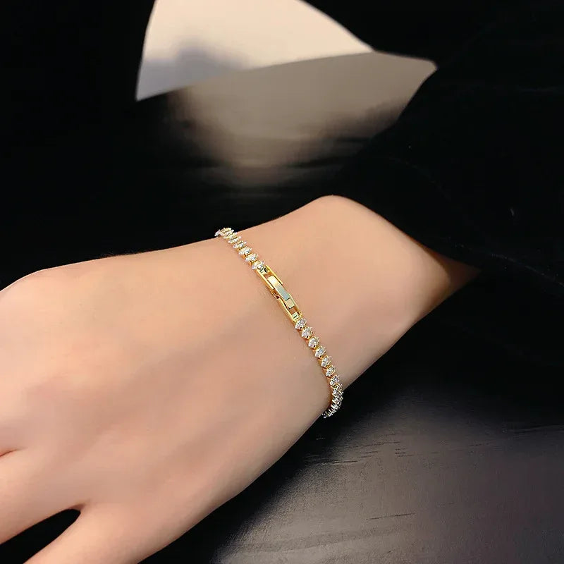 Color Zircon Bracelet Retro Horse Eye Fashion - Viexta