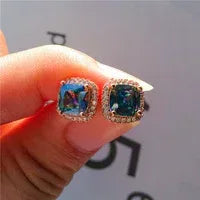 Korean-style Zircon Stud Earrings - Viexta
