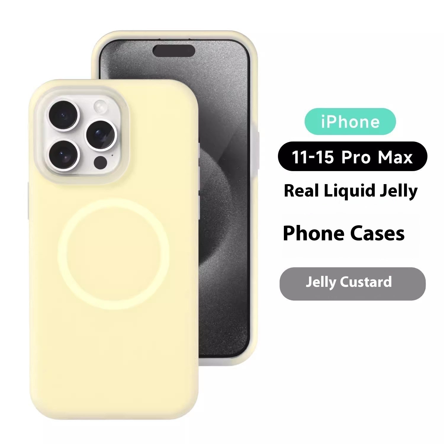 Jelly Magnetic Liquid Silicone iPhone Case