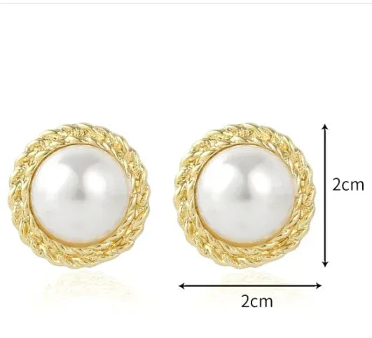 Korean Baroque Pearl Earrings - Viexta