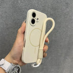 Silicone Magnetic Suction Lanyard iPhone Case - Viexta