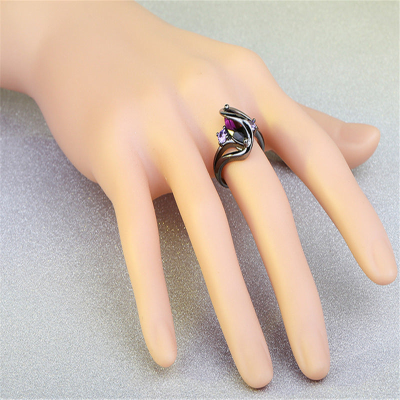 Sapphire Horse Eye Ring