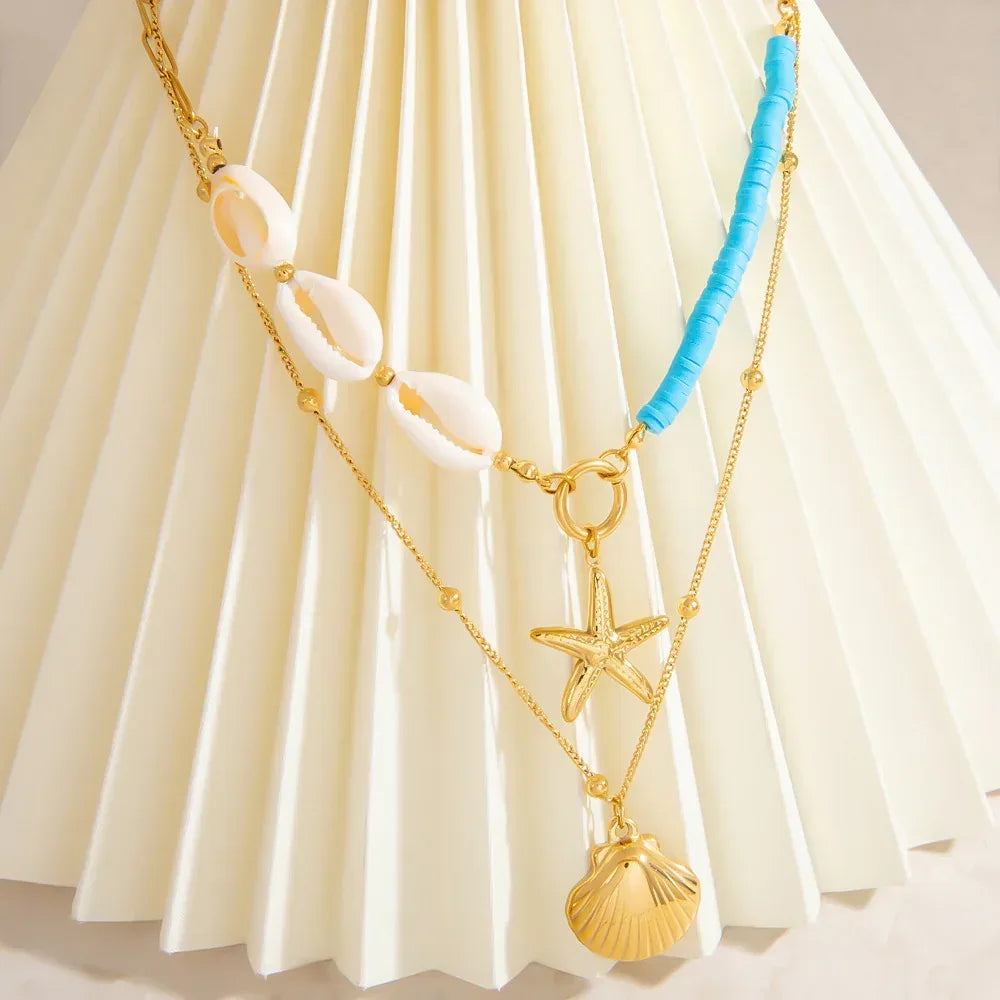 Double-layer Twin Titanium Steel Pendant Clavicle Chain - Viexta