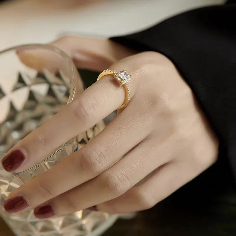 Double Layer Zircon Ring - Viexta