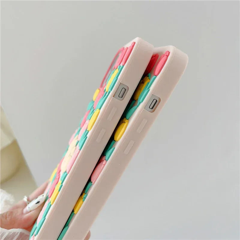 Little Bear Flowers iPhone Case - Viexta