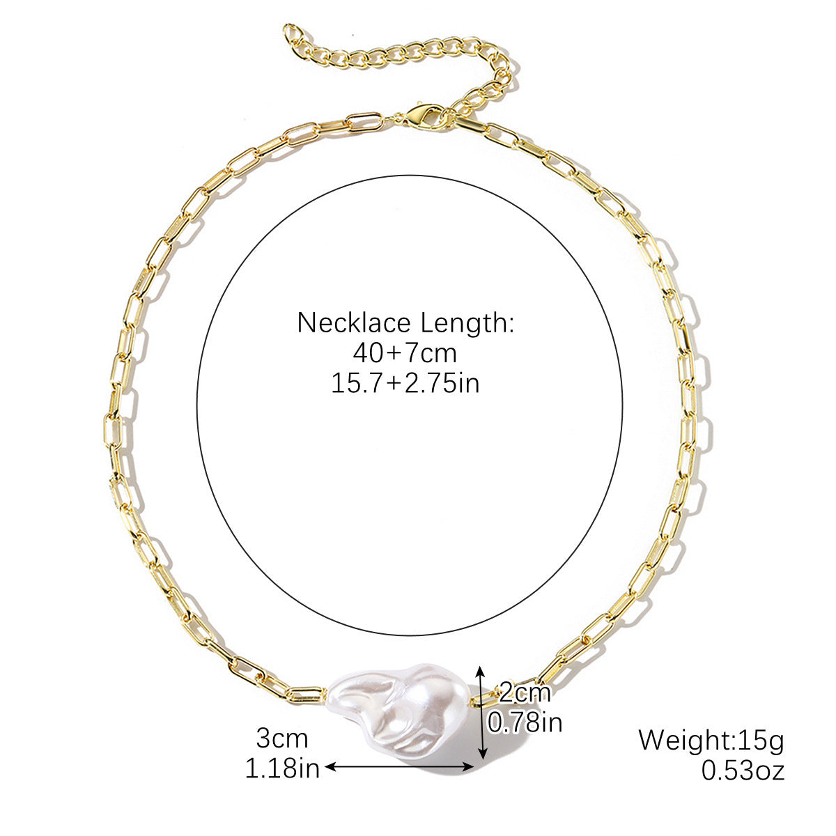 Light Luxury High-grade Long Pearl Chain