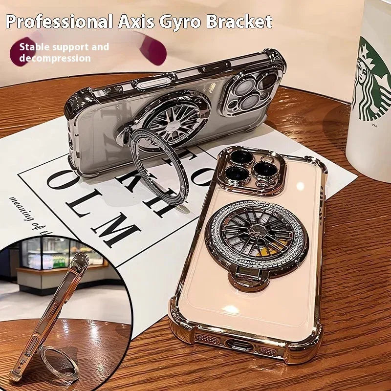 Rotating Gyro Bracket iPhone Case - Viexta