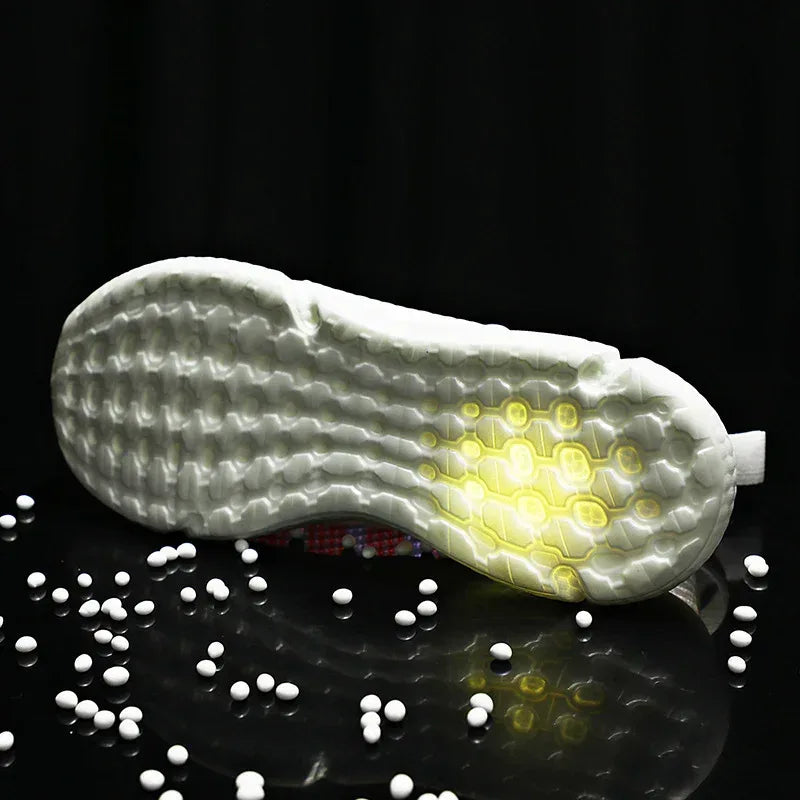 Flying Woven Popcorn Running Shoes - Viexta