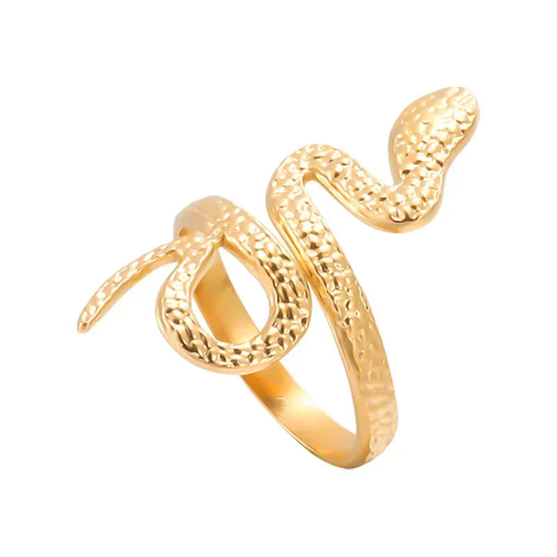 soumake men python ring retro opening adjustable... Stainless Steel Adjustable Opening Snake Ring – Viexta