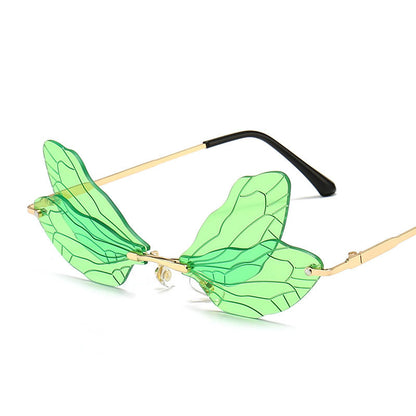 Dragonfly Wings Frameless Sunglasses