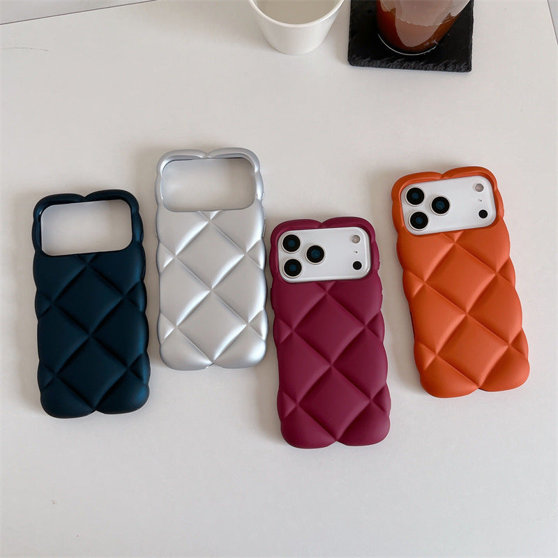 Leather Diamond Patterned Drop-proof iPhone Case