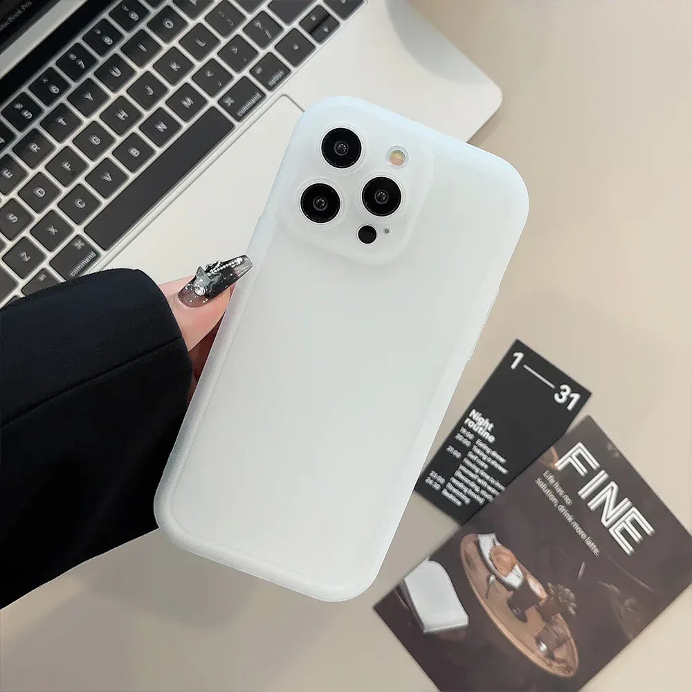 solid-color-all-inclusive-silicone-iphone-case - Viexta