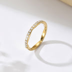 Multicolor Zircon-Inlaid Ring For Women