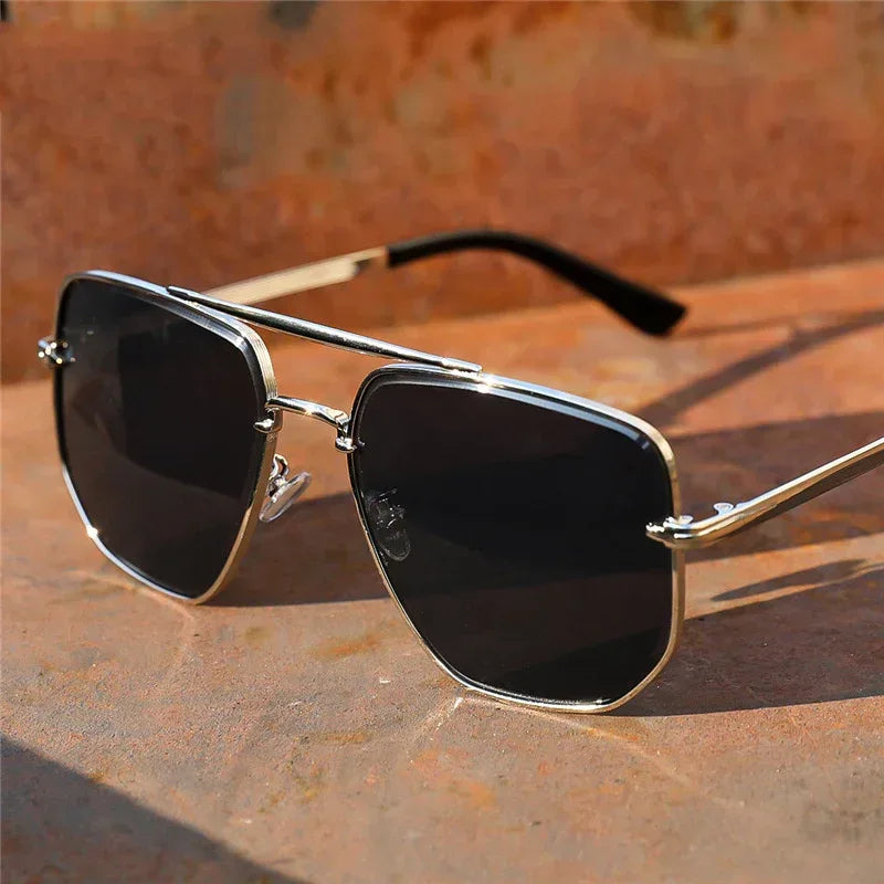 double-bridge-gradient-cut-sunglasses - Viexta