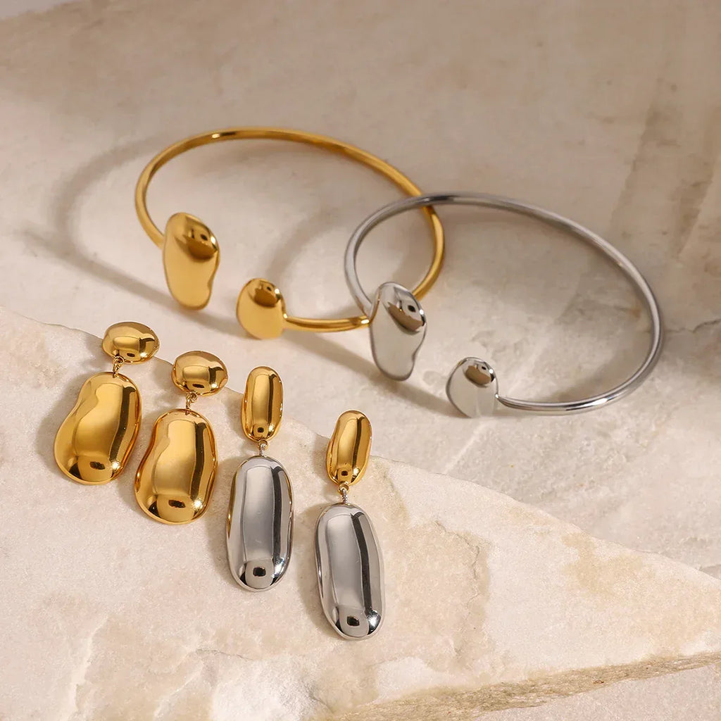 stainless-steel-dropper-open-ended-bracelet - Viexta