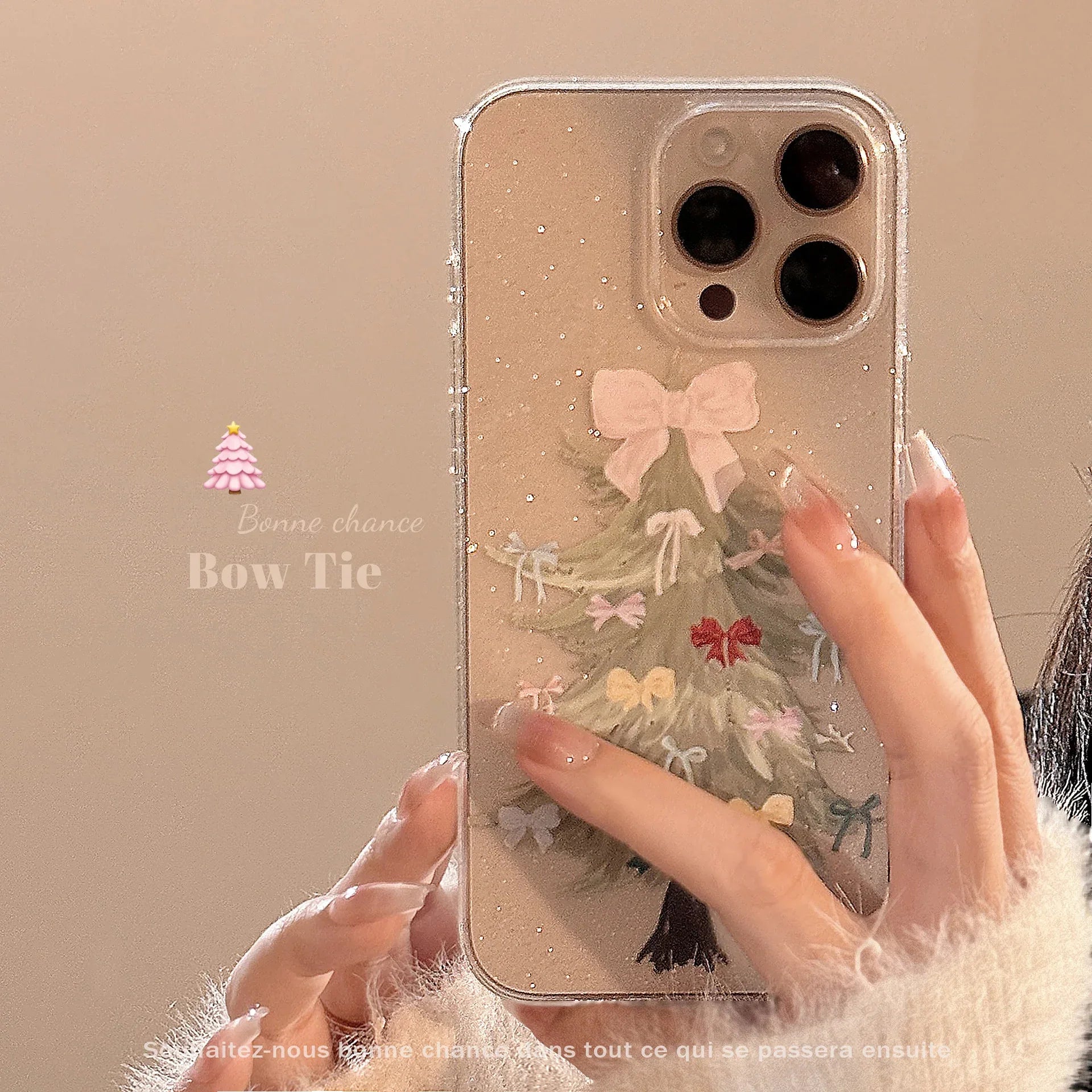 Bow-tie Christmas Tree iPhone Case