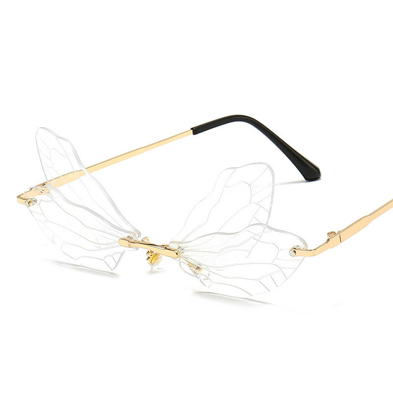 Dragonfly Wings Frameless Sunglasses