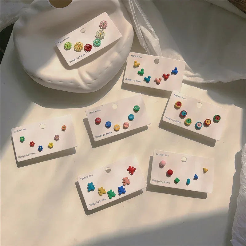 6-piece Set Earrings - Viexta