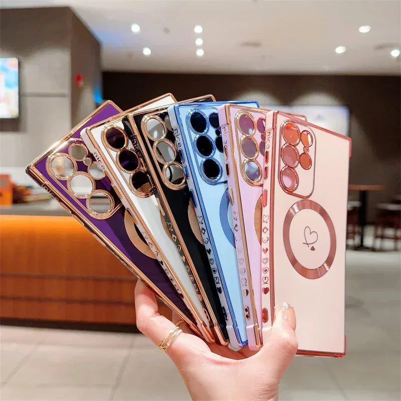 four-corner-drop-resistant-magnetic-samsung-phone-case - Viexta