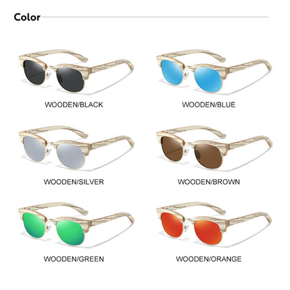 Semi-rimless Men's And Women's Polarized Sunglasses UV400