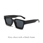 Classic Thick Square Frame Sunglasses - Viexta