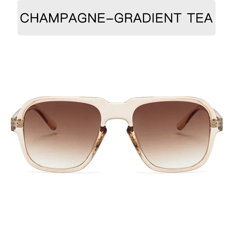 Vintage With Large Rims Sunglasses Men And Women - Viexta