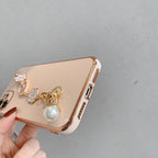 Camellia Electroplating Bracelet Soft iPhone Case - Viexta