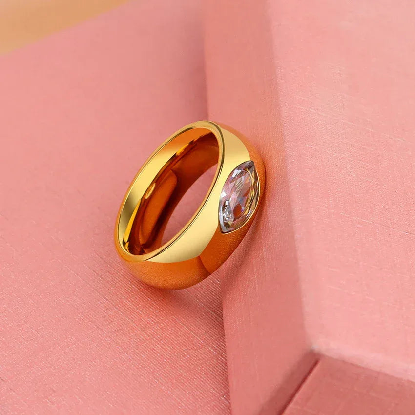 Princess Transparent Square Ring - Viexta