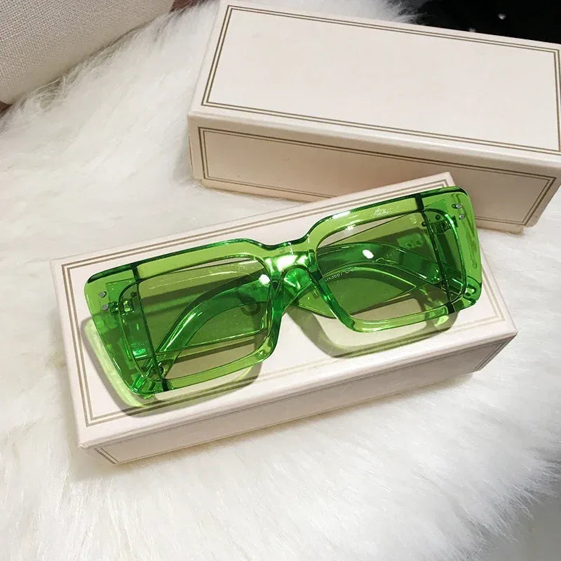 Rectangular Frame Sunglasses - Viexta