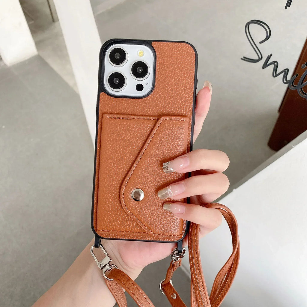 lychee-pattern-crossbody-iphone-case - Viexta