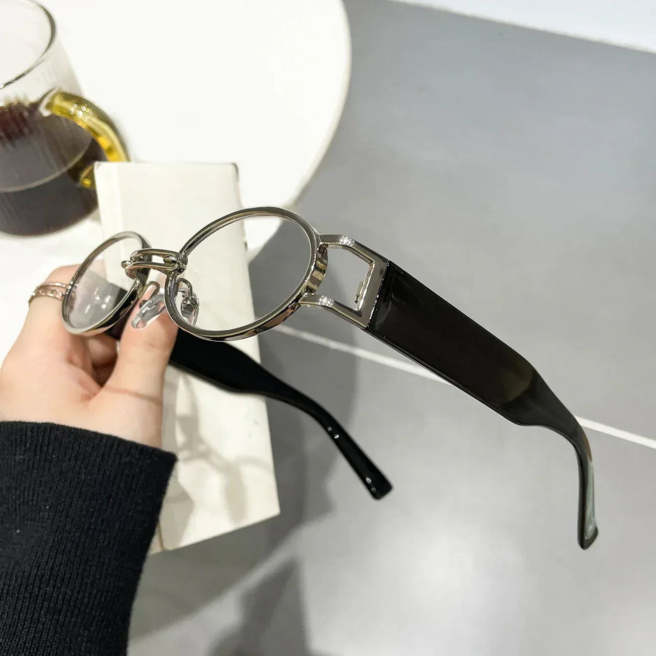 Retro Small Frame Sunglasses For Women - Viexta